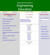 INTERNATIONAL JOURNAL OF ENGINEERING EDUCATION杂志封面